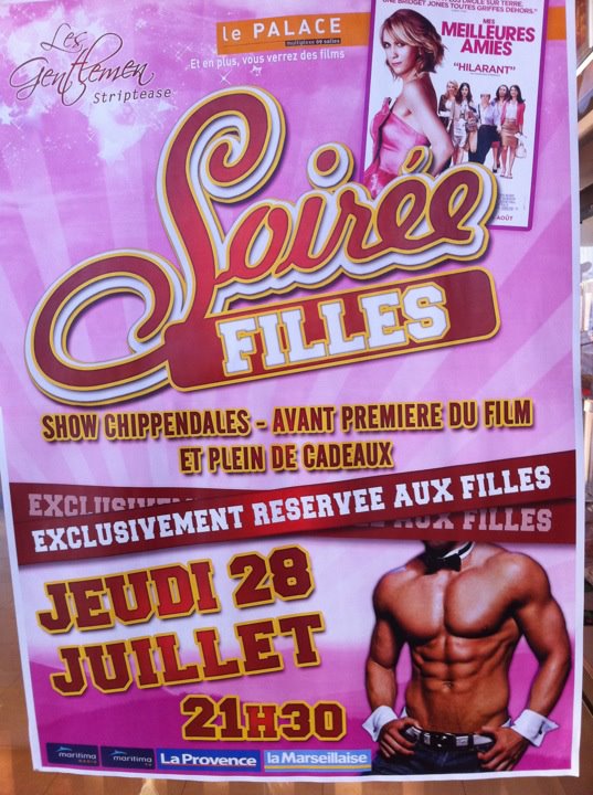 show chippendales cimema le palace martigues