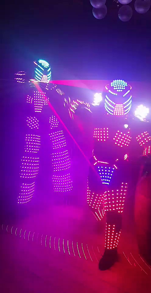 lesgentlemen performers animation sexy robot led